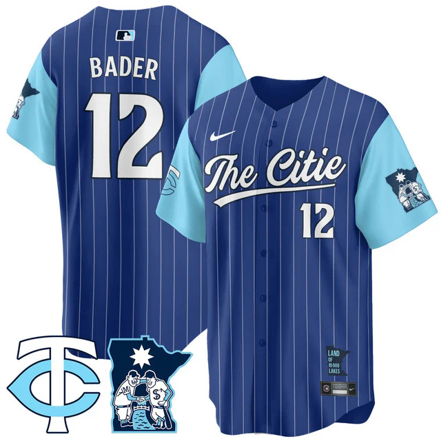 Men's Minnesota Twins City Connect Concept Jersey ROYAL #12 HARRISON BADER.webp