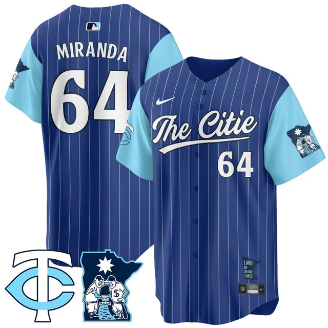 Men's Minnesota Twins City Connect Concept Jersey ROYAL #64 JOSE MIRANDA.webp