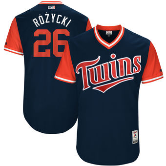 Men's Minnesota Twins Max Kepler R?3zycki Majestic Navy 2017 Players Weekend Authentic Jersey