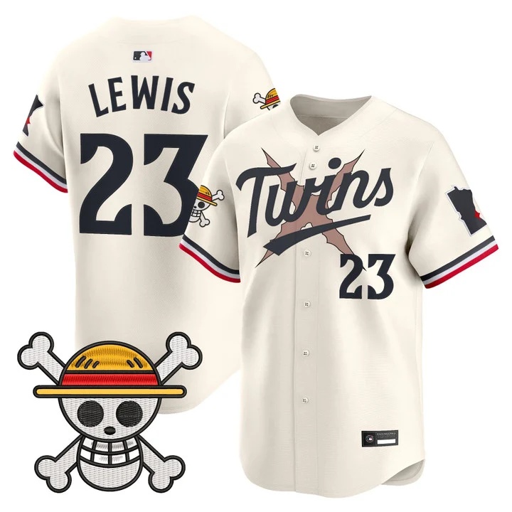 Men's Minnesota Twins x One Piece Vapor Premier Limited Jersey cream #23 Royce Lewis