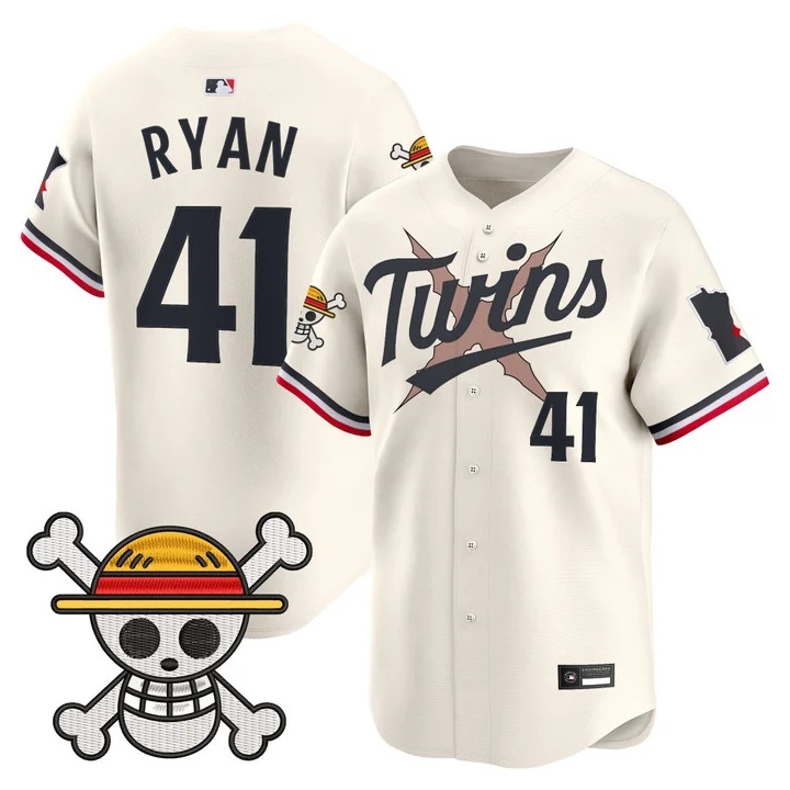 Men's Minnesota Twins x One Piece Vapor Premier Limited Jersey cream #41 Joe Ryan