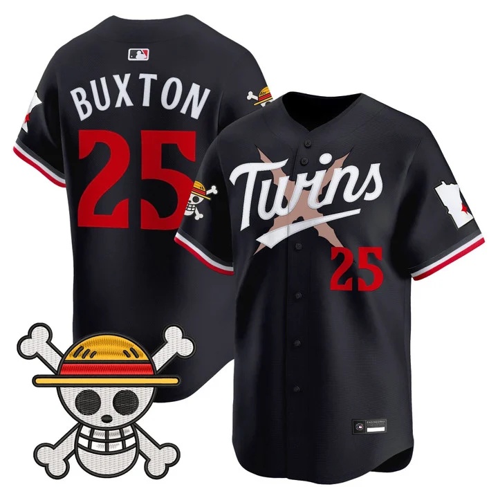 Men's Minnesota Twins x One Piece Vapor Premier Limited Jersey navy #25 Byron Buxton
