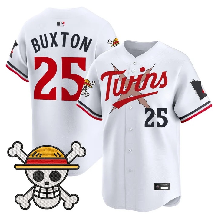 Men's Minnesota Twins x One Piece Vapor Premier Limited Jersey white #25 Byron Buxton