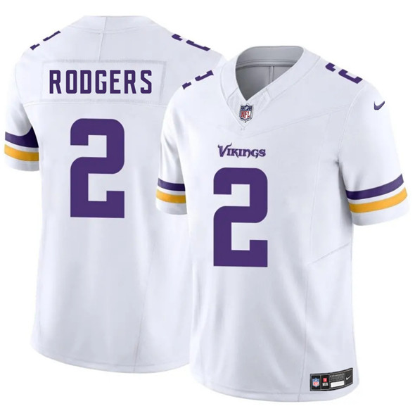 Men's Minnesota Vikings #2 Isaiah Rodgers White 2025 F.U.S.E. Vapor Limited Football Stitched Jersey