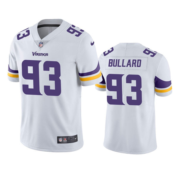 Men's Minnesota Vikings #93 Jonathan Bullard Nike White Vapor Untouchable Limited Palyer Jersey