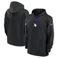 Men's Minnesota Vikings Black Performance Pullover Hoodie