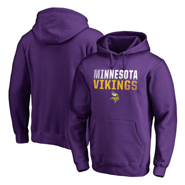 Men's Minnesota Vikings NFL Pro Line By Fanatics Branded Purple Iconic Collection Fade Out Pullover Hoodie