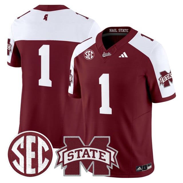 Men's Mississippi State Bulldogs 'Dark Mode' Vapor Limited Jersey alternate #1