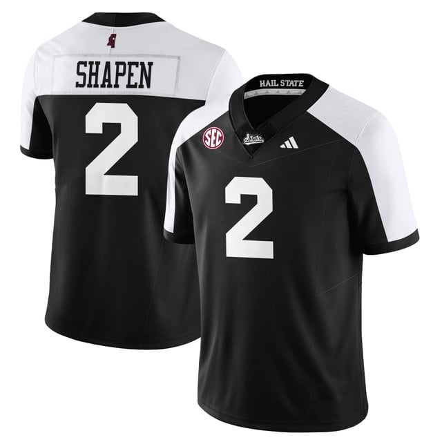 Men's Mississippi State Football Darkness Limited Jersey alternate #2 Blake Shapen