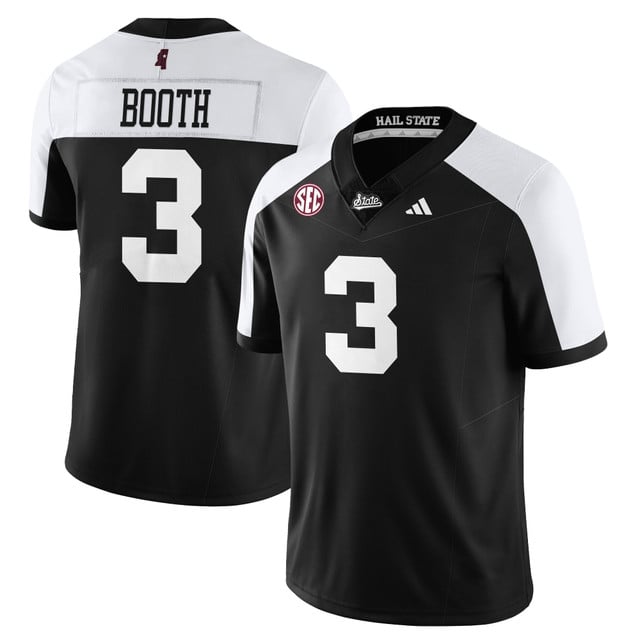Men's Mississippi State Football Darkness Limited Jersey alternate #3 Davon Booth