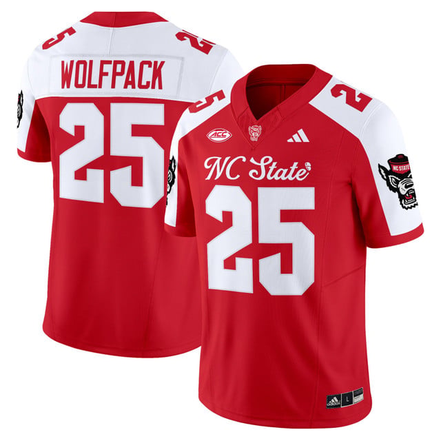 Men's NC State Wolfpack 'City of Oaks' Vapor Limited Jersey red #25 Wolfpack