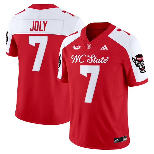 Men's NC State Wolfpack 'City of Oaks' Vapor Limited Jersey red #7 Justin Joly