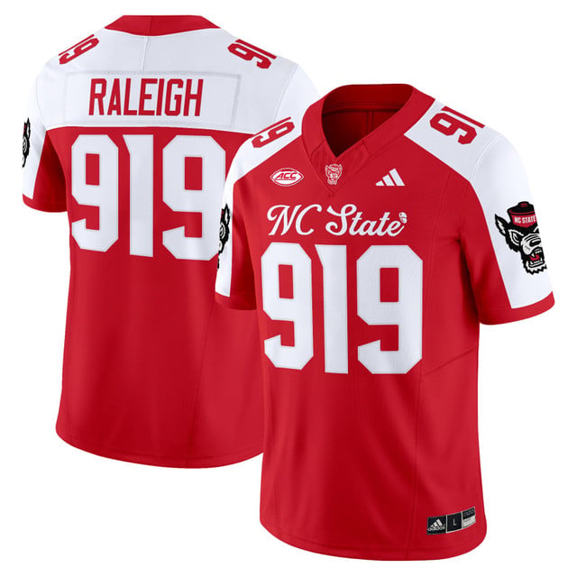 Men's NC State Wolfpack 'City of Oaks' Vapor Limited Jersey red #919 Raleigh