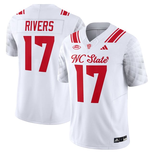 Men's NC State Wolfpack 'City of Oaks' Vapor Limited Jersey white #17 Phillip Rivers