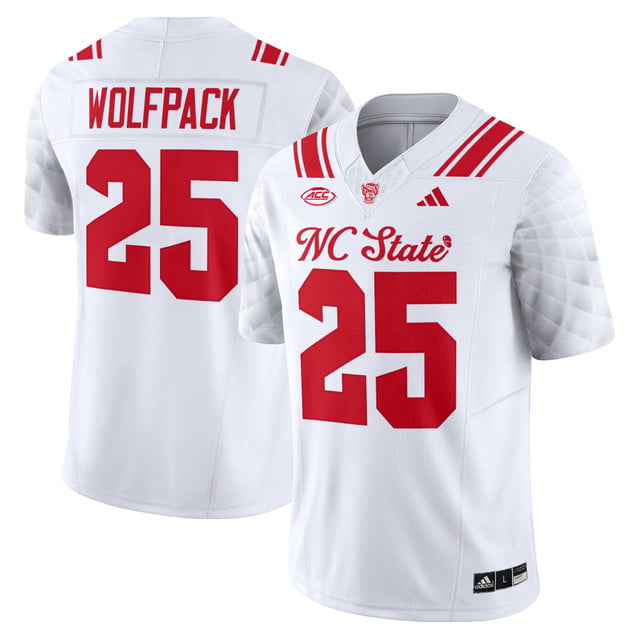 Men's NC State Wolfpack 'City of Oaks' Vapor Limited Jersey white #25 Wolfpack