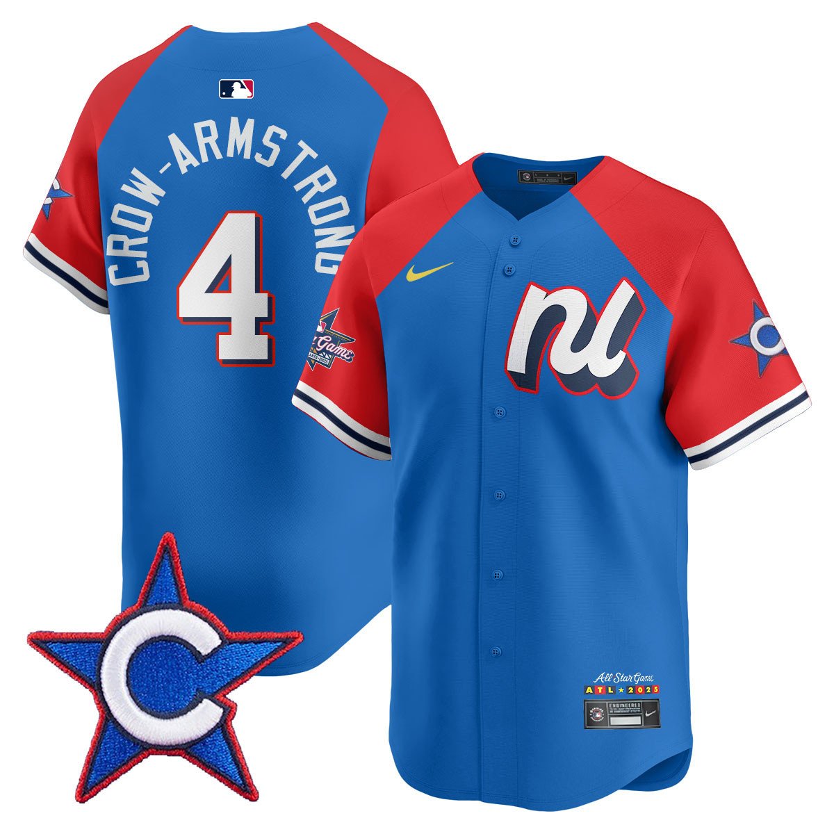 Men's National League 2025 MLB All-Star Jersey #4 Pete Croe-Armstrong