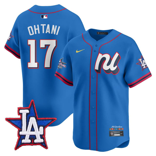 Men's National League 2025 MLB All-Star Jersey BLUE #17 SHOHEI OHTANI