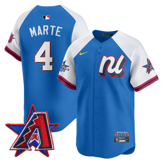 Men's National League 2025 MLB All-Star Jersey BLUE WHITE#4 KETEL MARTE