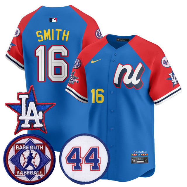 Men's National League 2025 MLB All-Star Jersey V3 blue red #16 Will Smith