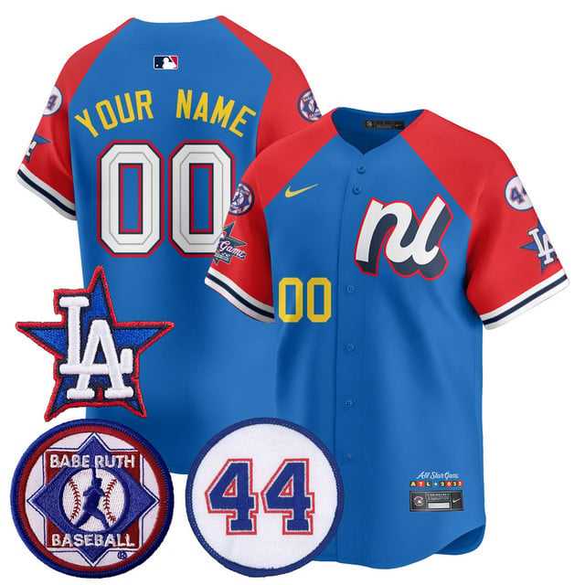 Men's National League 2025 MLB All-Star Jersey V3 blue red custom