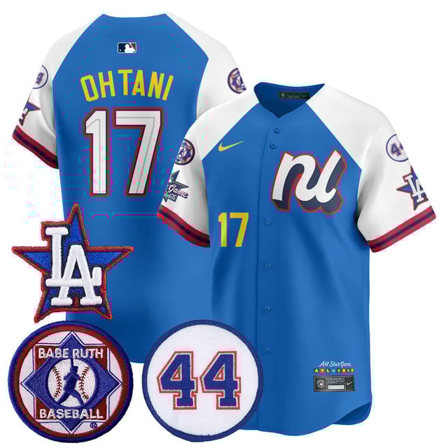 Men's National League 2025 MLB All-Star Jersey V3 blue white #17 Shohei Ohtani