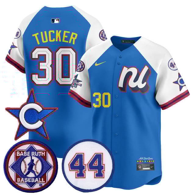 Men's National League 2025 MLB All-Star Jersey V3 blue white #30 Kyle Tucker