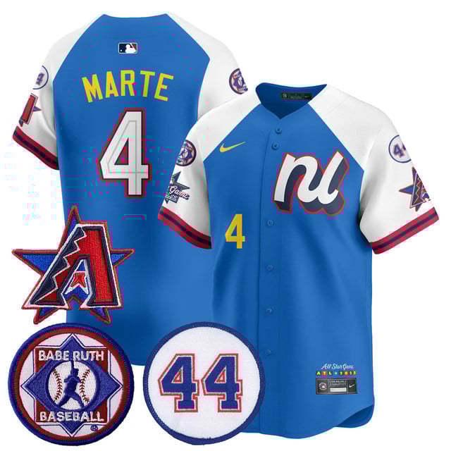 Men's National League 2025 MLB All-Star Jersey V3 blue white #4 Ketel Marte