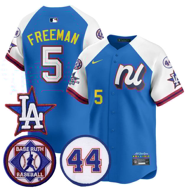 Men's National League 2025 MLB All-Star Jersey V3 blue white #5 Freddie Freeman