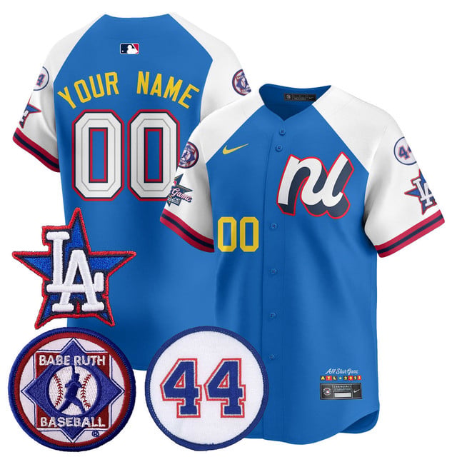 Men's National League 2025 MLB All-Star Jersey V3 blue white custom