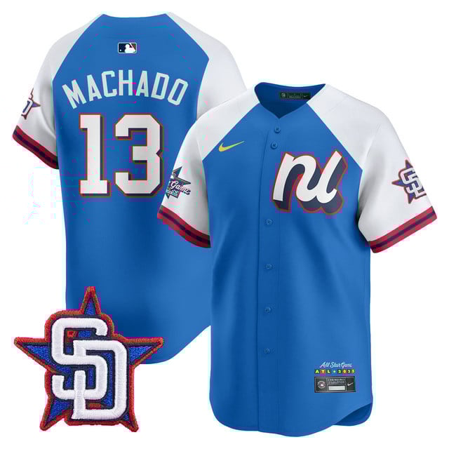 Men's National League 2025 MLB All-Star Jersey blue white #13 Manny Machado