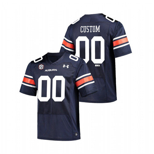 Men's Navy Auburn Tigers Custom Replica Alumni Jersey