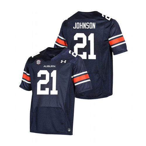 Men's Navy Auburn Tigers Kerryon Johnson Premier Football Jersey