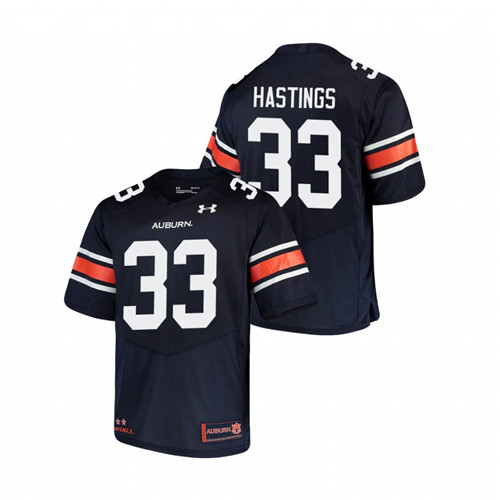 Men's Navy Auburn Tigers Will Hastings Replica Football Jersey