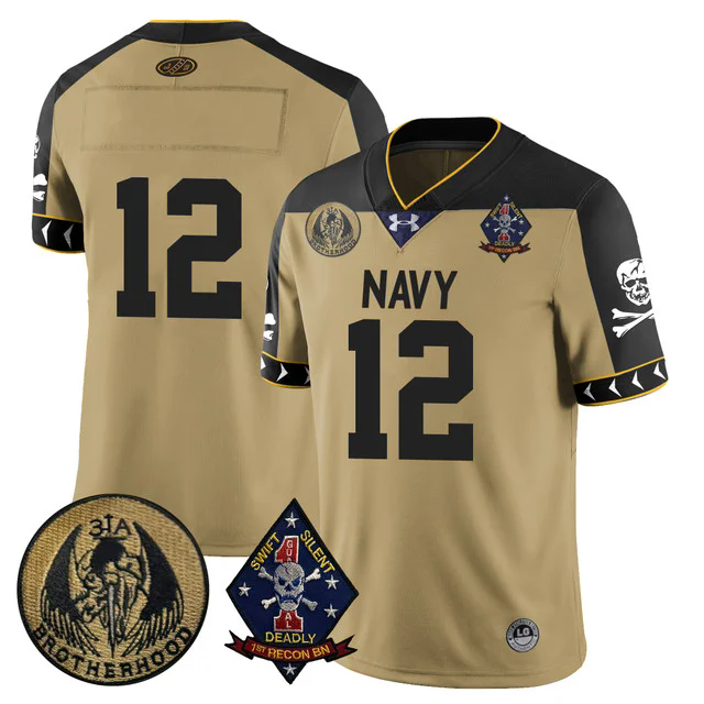 Men's Navy Midshipmen Lacrosse Jolly Rogers Vapor Limited Jersey #12.webp