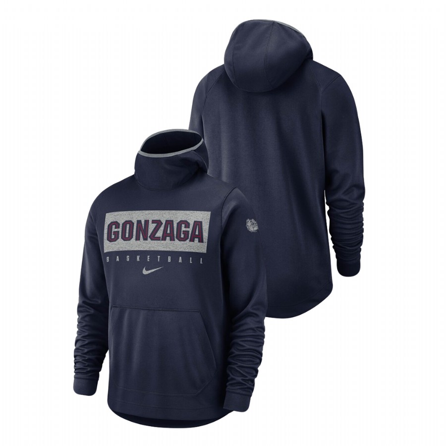 Men's Navy Spotlight Gonzaga Bulldogs Basketball Hoodie