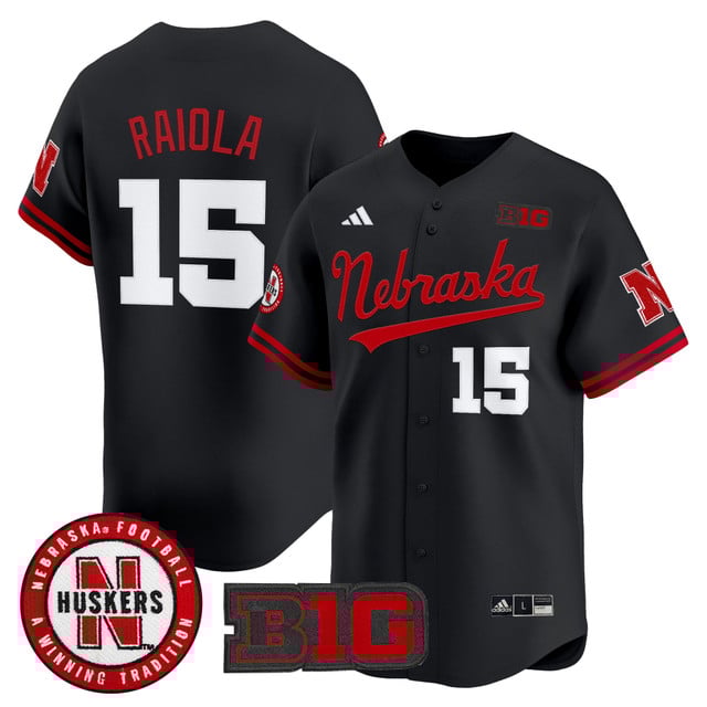Men's Nebraska Cornhuskers 2025 Vapor Baseball Jersey #15 Dylan Raiola