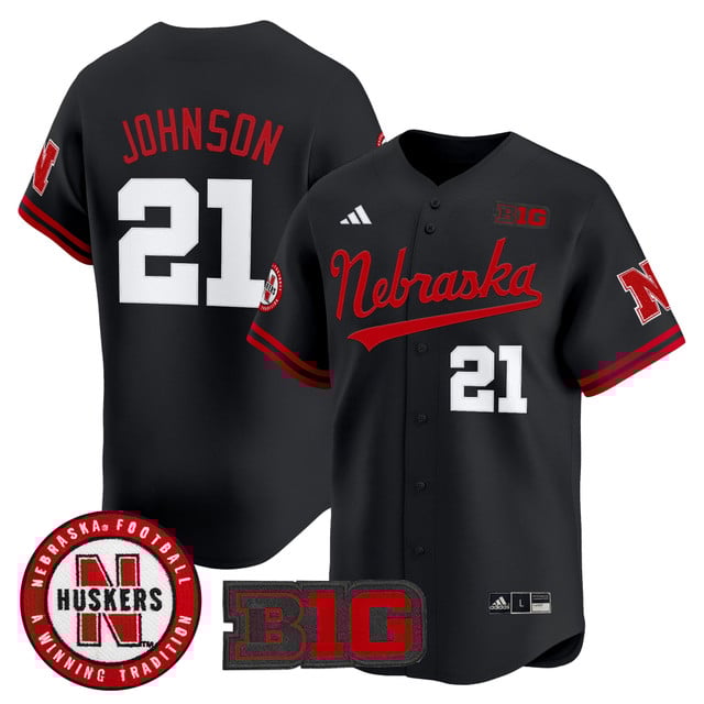 Men's Nebraska Cornhuskers 2025 Vapor Baseball Jersey #21 Emmrtt Johnson