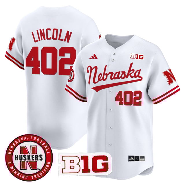 Men's Nebraska Cornhuskers 2025 Vapor Baseball Jersey white #402 Lincoln