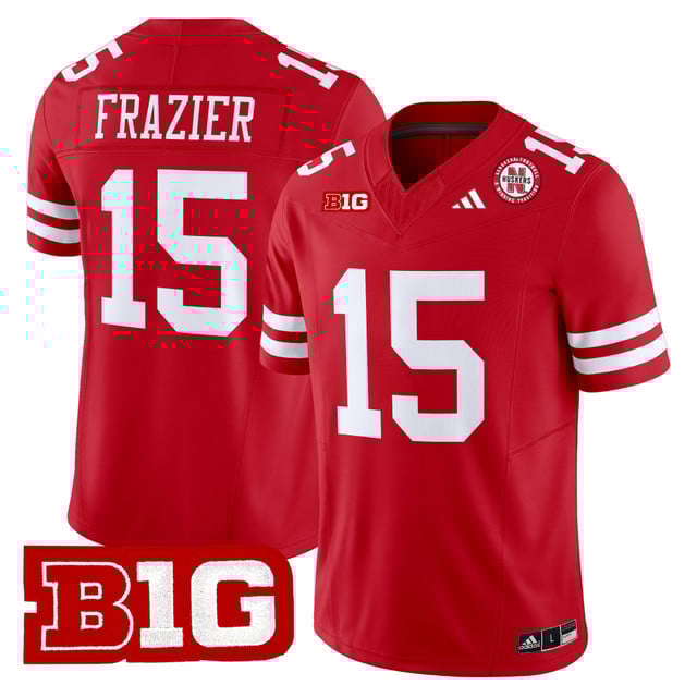 Men's Nebraska Cornhuskers 2025 Vapor Limited Jersey SCARLET#15 TOMMIE FRAZIER