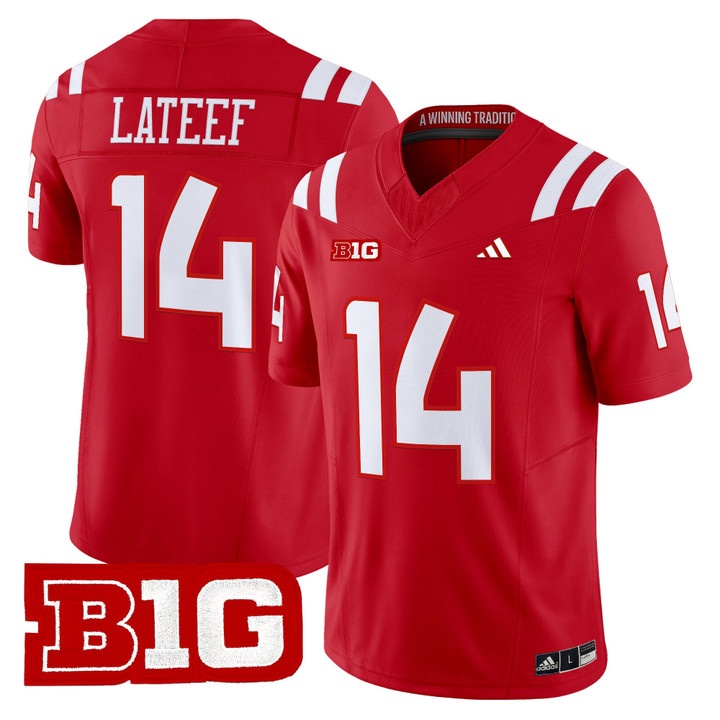 Men's Nebraska Cornhuskers 2026 Vapor Limited Jersey #14 TJ LATEEF