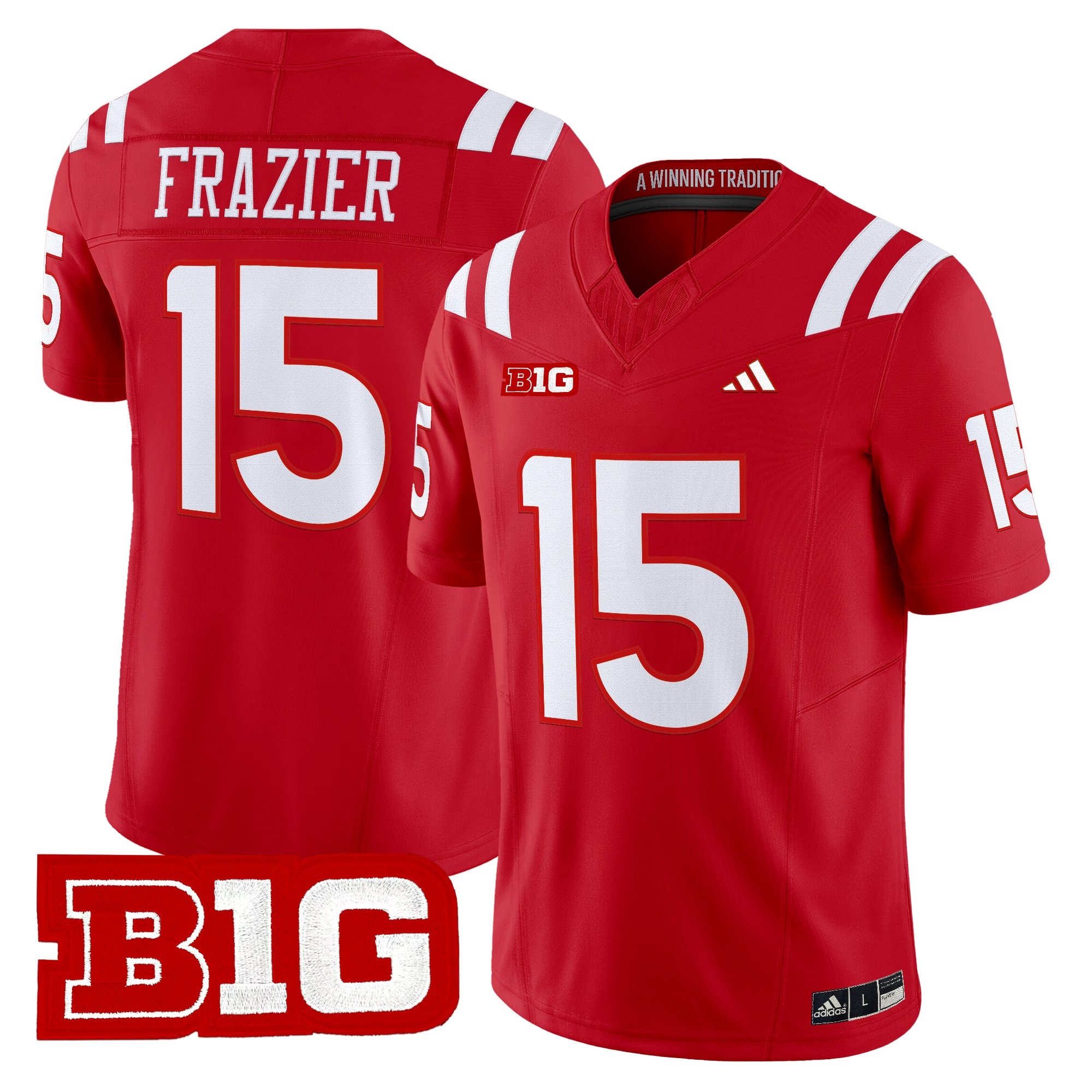 Men's Nebraska Cornhuskers 2026 Vapor Limited Jersey #15 TOMMIE FRAZIER