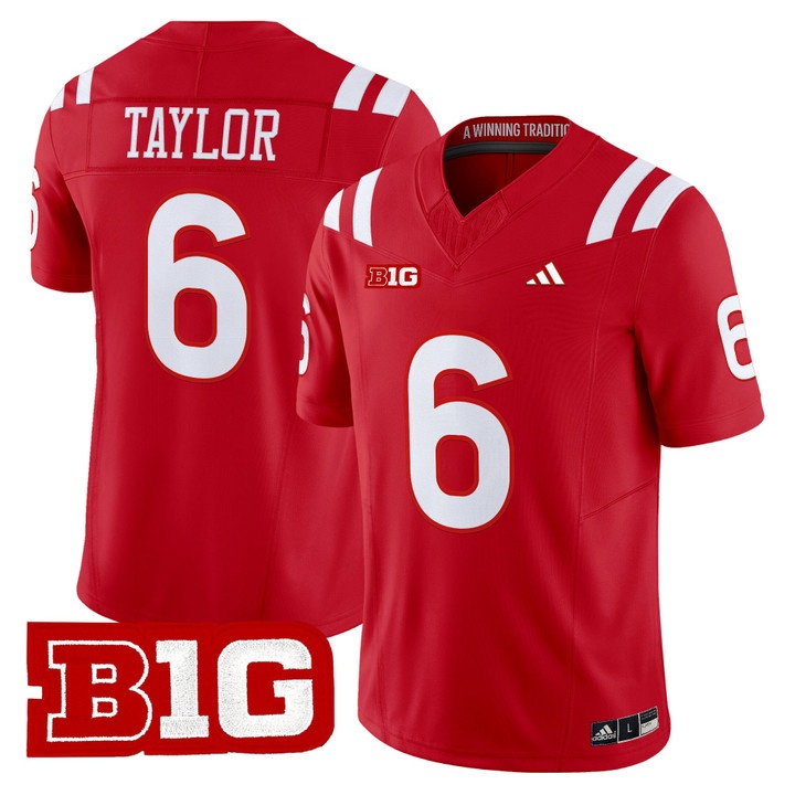 Men's Nebraska Cornhuskers 2026 Vapor Limited Jersey #6 TRAE TAYLOR