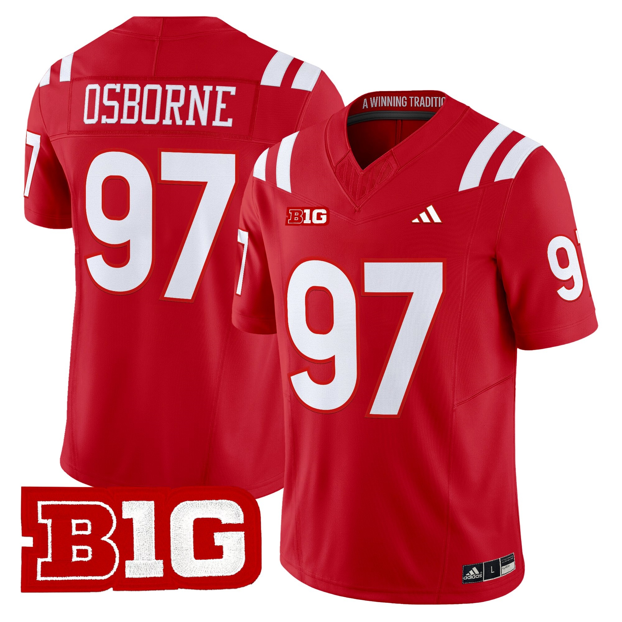 Men's Nebraska Cornhuskers 2026 Vapor Limited Jersey #97 TOM OSBORNE