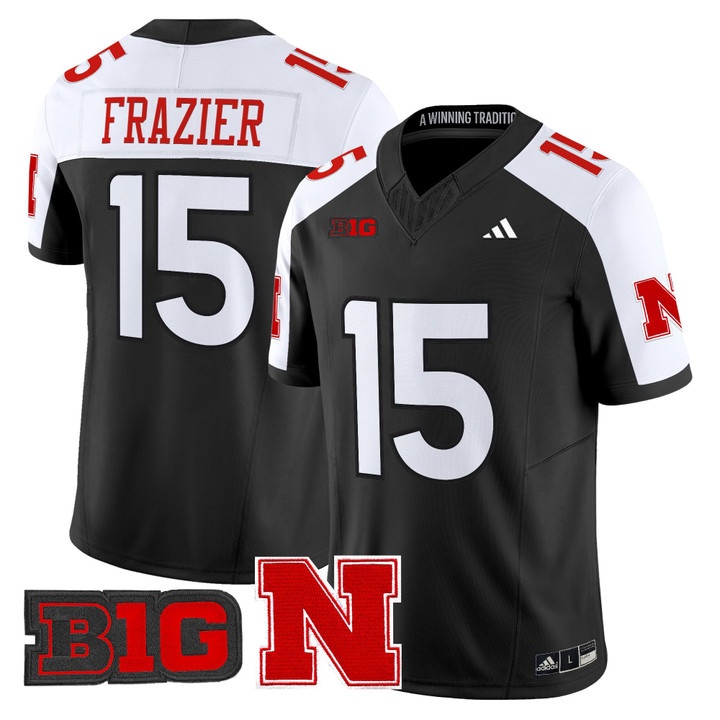 Men's Nebraska Cornhuskers 2026 Vapor Limited Jersey BLACK2 #15 TOMMIE FRAZIER