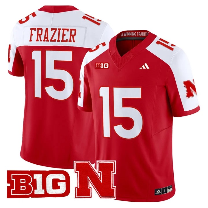 Men's Nebraska Cornhuskers 2026 Vapor Limited Jersey RED2 #15 TOMMIE FRAZIER