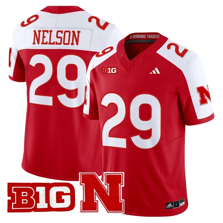Men's Nebraska Cornhuskers 2026 Vapor Limited Jersey RED2 #29 CARTER NELSON