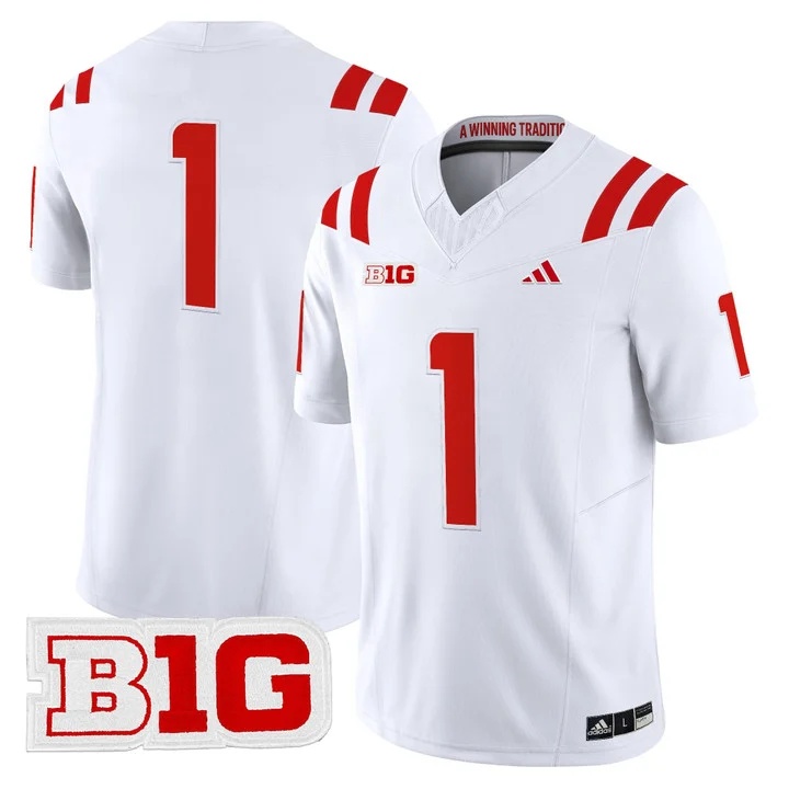 Men's Nebraska Cornhuskers 2026 Vapor Limited Jersey WHITE #1