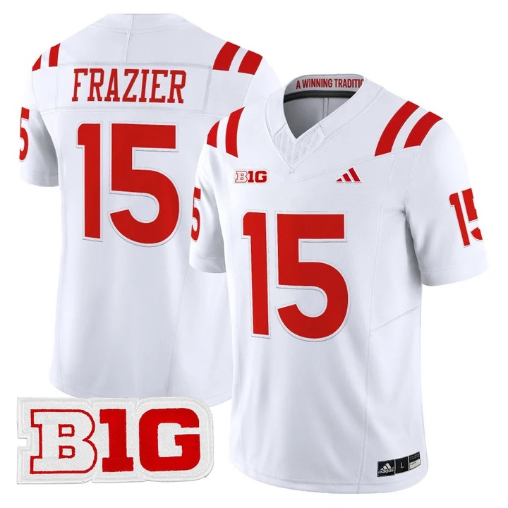 Men's Nebraska Cornhuskers 2026 Vapor Limited Jersey WHITE #15 TOMMIE FRAZIER
