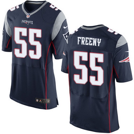 Men's New England Patriots #55 Jonathan Freeny Navy Blue Team Color NFL Nike Elite Jersey