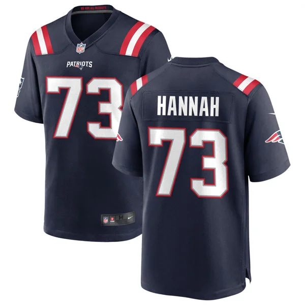 Men's New England Patriots Retired Player #73 John Hannah Nike Navy Vapor F.U.S.E. Limited Jersey 